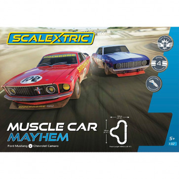 SCALEXTRIC MUSCLE CAR MAYHEM C1449
