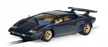 Scalextric C4411 Lamborghini Countach - Blue + Gold