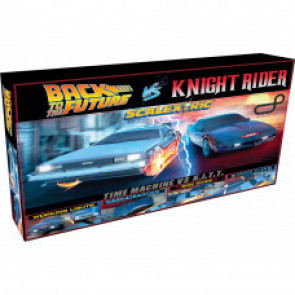 Scalextric 1980s TV 'Back to the Future vs Knight Rider' Race Set - C1431