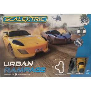 Scalextric 'Urban Rampage' set with lap counter C1426