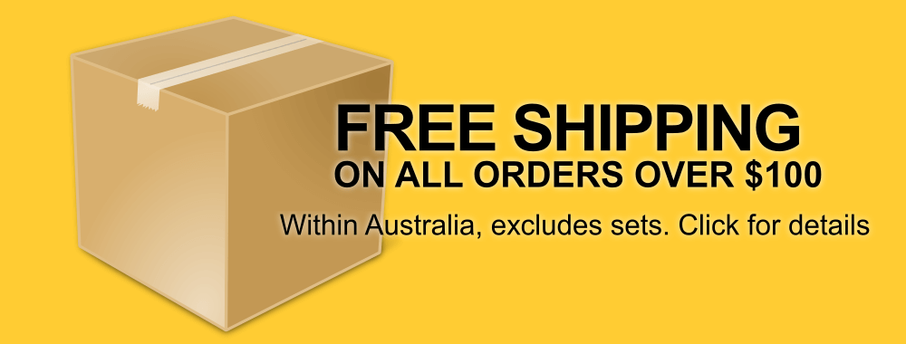 Free shipping on orders over $100 (excludes sets)